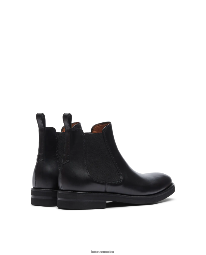 negro Lottusse hombres botas holborn de becerro PNBVJ017