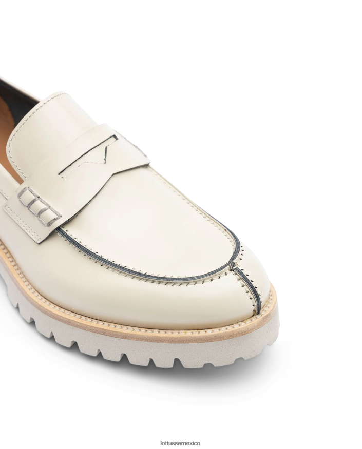 beige Lottusse hombres mocasines covent de becerro brillante PNBVJ092