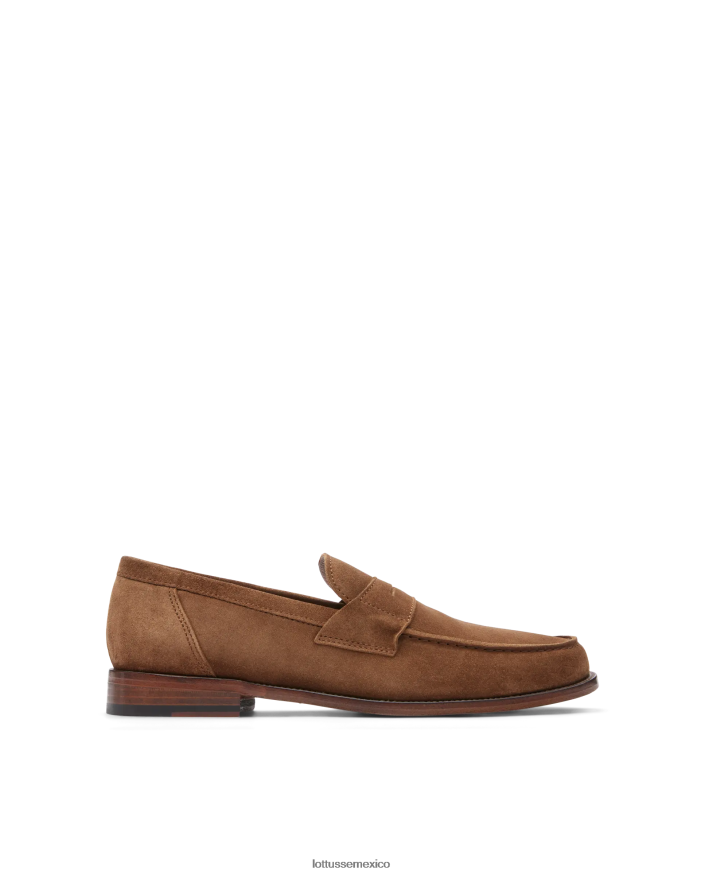 marrón Lottusse hombres mocasines Daytona de ante PNBVJ064