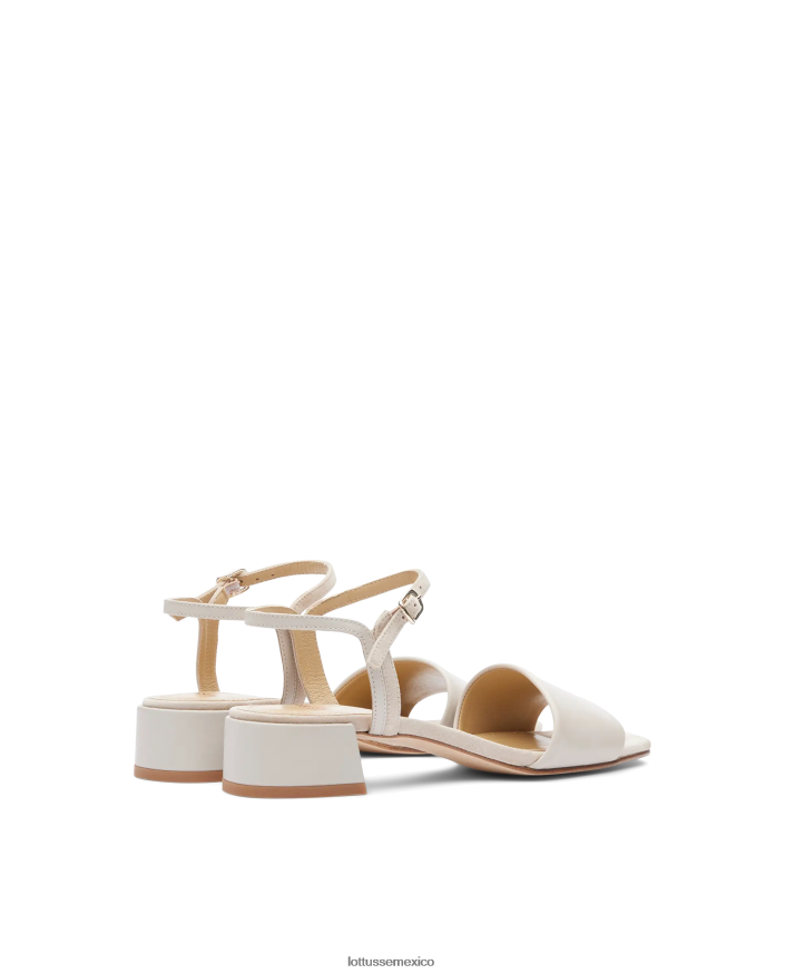 beige Lottusse mujer sandalias carla lisas de becerro PNBVJ0228