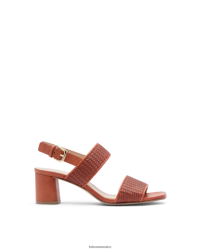 naranja Lottusse mujer sandalias nicole de cabra trenzadas PNBVJ0287