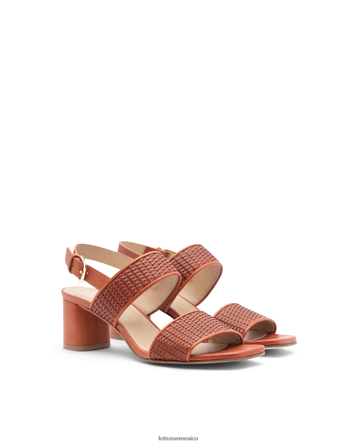 naranja Lottusse mujer sandalias nicole de cabra trenzadas PNBVJ0287