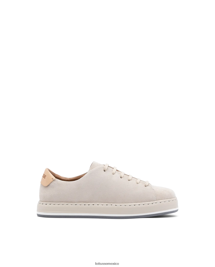 beige Lottusse mujer zapatillas libby de gamuza PNBVJ0307