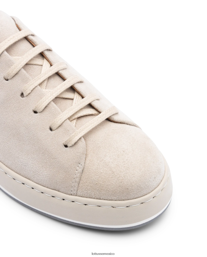 beige Lottusse mujer zapatillas libby de gamuza PNBVJ0307