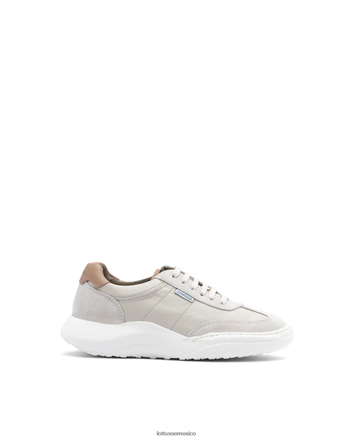 blanco Lottusse mujer zapatillas trotter de ante PNBVJ0416